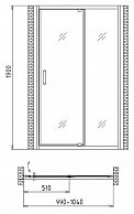 Душевая дверь Gemy Sunny Bay S28191A Хром