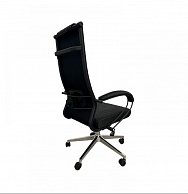 Кресло  Situp MICHAEL chrome (ткань Black / Black) механизм DMS