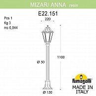 Наземный фонарь Fumagalli Anna E22.151.000.BYF1R