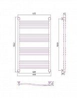 Полотенцесушитель водяной  Сунержа ФЛЮИД+ 1000х600 00-0222-1060