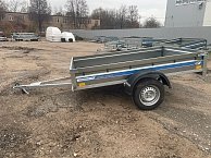 Прицеп Кремень стандарт плюс 2,5*1,56 с бортом 31 см с тентом 70 см