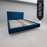 Кровать двухспальная BPF HILTON 160*200 VL-47 Светло-Синий (Без Подьемного механизма)