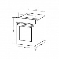Духовой шкаф HOMsair OEF451BK