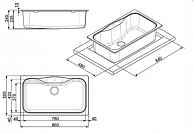 Кухонная мойка Smeg LSEG860P-2 кремовый