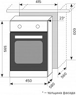 Духовой шкаф  LEX EDM 4540 IX серый металлик