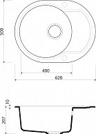 Мойка Omoikiri Manmaru 62-BL