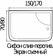 Душевая кабина River Wisla 150/80/55 ТН