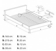 Кровать Halmar Samara 2 160/200 NEW