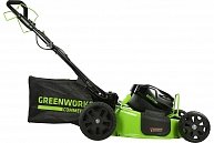 Газонокосилка GreenWorks GC82LM51SP2 Зеленый, Черный