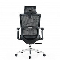 Кресло  Situp STAR chrome (сетка Black/Black) синхромеханизм