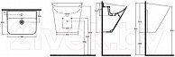 Умывальник подвесной Isvea Sott Aqua Monoblock черный матовый 10SQ37002B