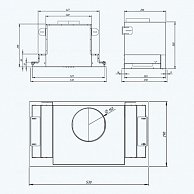 Кухонная вытяжка Akpo Neva Glass 80 wk-10  белое стекло/нержавеющая сталь