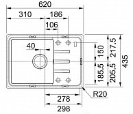 Кухонная мойка Franke BSG 611-62 бежевый (114.0391.170)