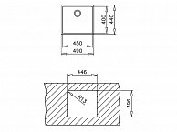 Кухонная мойка Teka BE LINEA RS15 45.40 нержавеющая сталь (115000006)