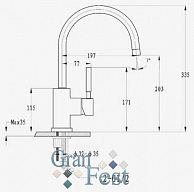 Кухонный смеситель GranFest 3023 черный