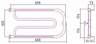 Полотенцесушитель водяной Сунержа Гусли 320х650 00-0010-3265