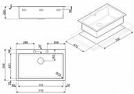 Мойка кухонная  Smeg VQR71RS