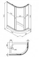 Душевой уголок Triton Коралл А Мозаика 120x80 (L)