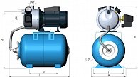 Станция авт.водоснабжения Unipump AUTO JS 60-S 69303