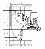 Мини-экскаватор Sunward SWE08F