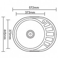 Мойка Ledeme L75745 L матовая нерж.сталь