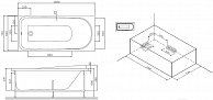 Ванна AM.PM Like W80A-150-070W-A (с каркасом и экраном)