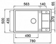 Кухонная мойка  Elleci Unico 310   G62 Bianco Antico