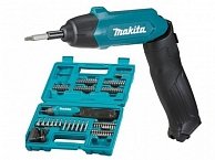 Аккумуляторный шуруповерт Makita  DF 001 DW  в чемодане+ аксессуары (3.6 В, 1 акк., 1.3 А/ч Li-Ion, 1 скор., 4 Нм,)