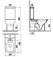 Унитаз Creavit Lara LR360-11CB00E-0000