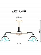 Люстра Arte Lamp A5032PL-5BR