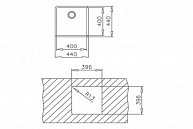 Кухонная мойка Teka BE LINEA 40.40 нержавеющая сталь (10125143)