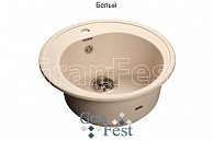 Кухонная мойка  GranFest Rondo GF - R510  белый