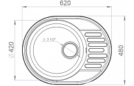 Кухонная мойка   GranFest Quarz Z-58 белый