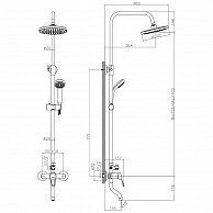 Душевая система Decoroom DR21071