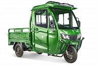 Грузовой электротрицикл RuTrike КАРГО Кабина 1500 60V1000W Зеленый-2236