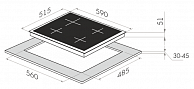 Варочная панель Maunfeld EEHE.64.4B