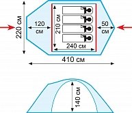 Палатка Tramp  Stalker 4 v2