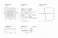 Душевой поддон Метакам Universal S 90x90 (квадратный)