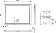 Душевой поддон Lavinia  One 120х90х5 (3701812S)