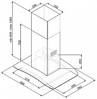 Вытяжка Smeg  KIV90XE