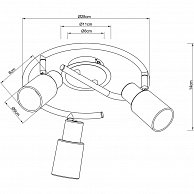 Спот Arte Lamp A4510PL-3SS