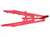 Борона БР1-2 (290х1650 мм, 2-х рядная) для мотоблока МТЗ сцепка под прямоугольник