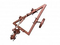 Сцепка универсальная СпецПрофРесурс СУ-7 (с опорным колесом)