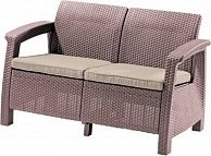 Скамья двухместная Keter CORFU II LOVE SEAT КАПУЧИНО