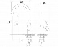 Кухонный смеситель Lemark Linara LM0405C хром