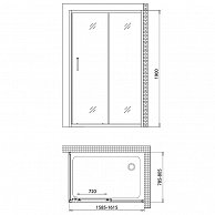 Душевой уголок Gemy Victoria S30191F-A80