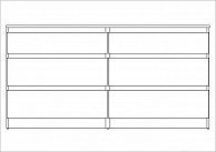 Комод Mio Tesoro Кастор 6 ящиков белый 2.03.02.080.1