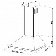 Кухонная вытяжка Korting  KHC 6750 RN