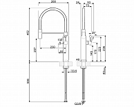 Кухонный смеситель Smeg MDF50PB голубой