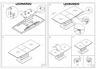 Стол обеденный Signal LEONARDO 140  белый лак